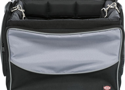 Fahrrad-Frontbox von Trixie in Schwarzgrau für unterwegs
