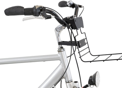 Schwarzer Fahrradkorb von Trixie für die Vorderseite deines Fahrrads