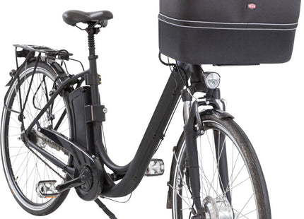 Schwarzer Fahrradkorb von Trixie für die Vorderseite deines Fahrrads