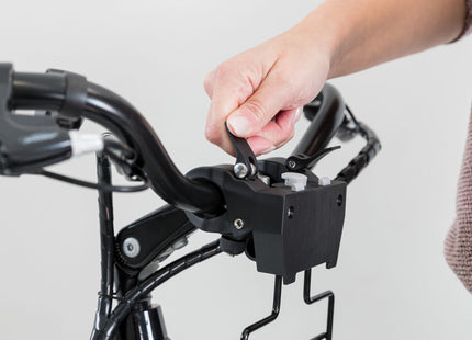 Schwarzer Fahrradkorb von Trixie für die Vorderseite deines Fahrrads