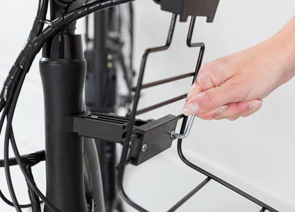 Schwarzer Fahrradkorb von Trixie für die Vorderseite deines Fahrrads