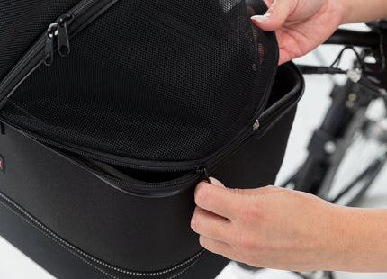 Schwarzer Fahrradkorb von Trixie für die Vorderseite deines Fahrrads