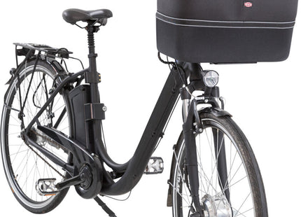 Schwarzer Fahrradkorb von Trixie für die Vorderseite deines Fahrrads