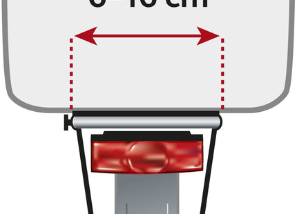 Schwarzer Fahrradkorb für breite Gepäckträger von Trixie