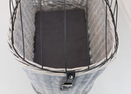 Fahrradkorb aus Weidemetall mit Gitter für Gepäckträger von Trixie