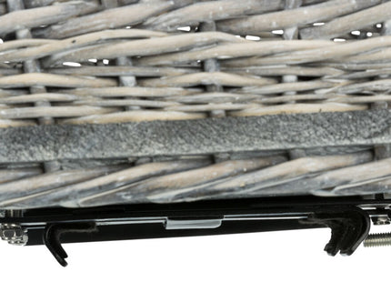 Fahrradkorb aus Weidemetall mit Gitter für Gepäckträger von Trixie