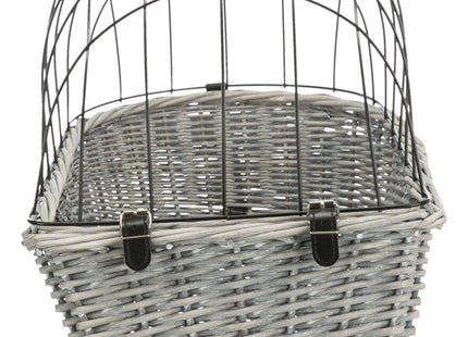 Fahrradkorb aus Weidemetall mit Gitter für Gepäckträger von Trixie