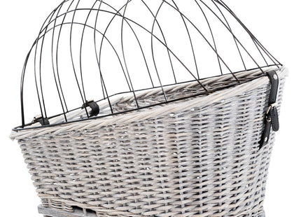 Fahrradkorb aus Weidemetall mit Gitter für Gepäckträger von Trixie