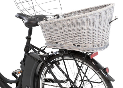 Fahrradkorb aus Weidemetall mit Gitter für Gepäckträger von Trixie