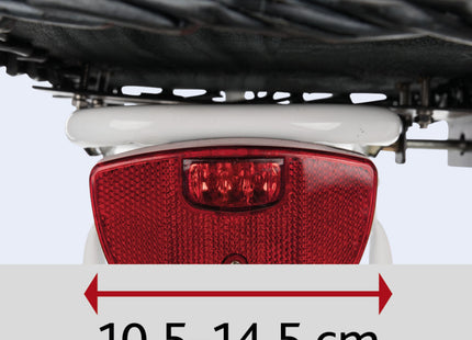 Fahrradkorb für Gepäckträger mit Gitter, schwarz