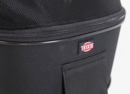Praktische schwarze Fahrradtasche von Trixie für unterwegs