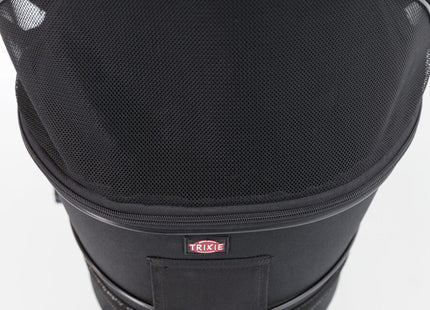 Praktische schwarze Fahrradtasche von Trixie für unterwegs