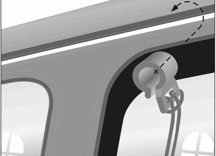 Sicherheitsnetz für Autositz - schwarz, 1x1m, Nylon