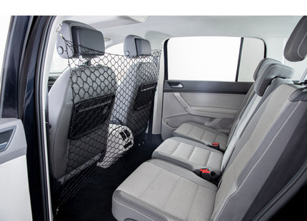 Sicherheitsnetz für Autositz - schwarz, 1x1m, Nylon