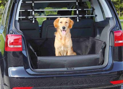 Schwarze Kofferraumdecke von Trixie für saubere Autofahrten mit Haustieren