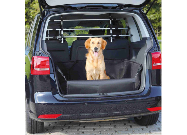 Schwarze Kofferraumdecke von Trixie für saubere Autofahrten mit Haustieren