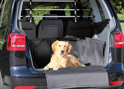 Schwarze Kofferraumdecke von Trixie für saubere Autofahrten mit Haustieren