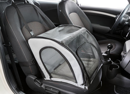 Bequemer Auto-Sitz für Haustiere in Grau-Schwarz