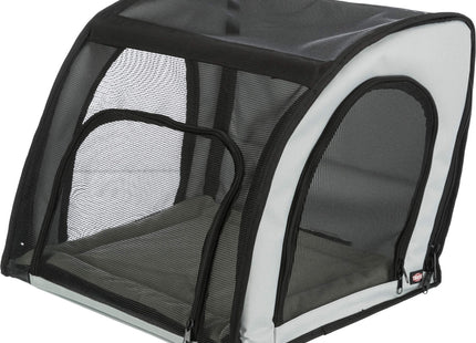 Bequemer Auto-Sitz für Haustiere in Grau-Schwarz