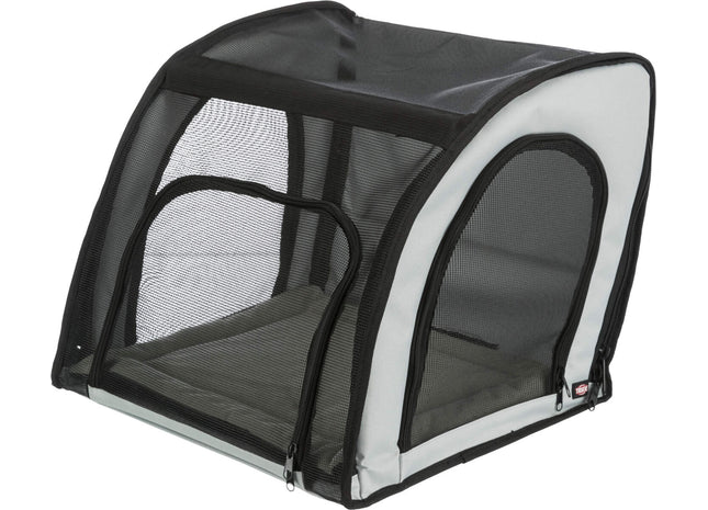 Bequemer Auto-Sitz für Haustiere in Grau-Schwarz