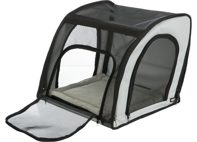 Bequemer Auto-Sitz für Haustiere in Grau-Schwarz