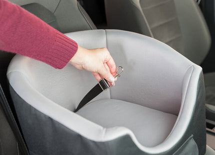 Bequemer Trixie Autositz in Schwarzgrau für unterwegs