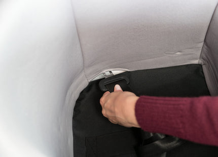 Bequemer Trixie Autositz in Schwarzgrau für unterwegs