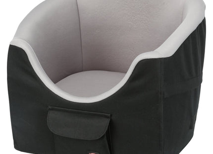 Bequemer Trixie Autositz in Schwarzgrau für unterwegs