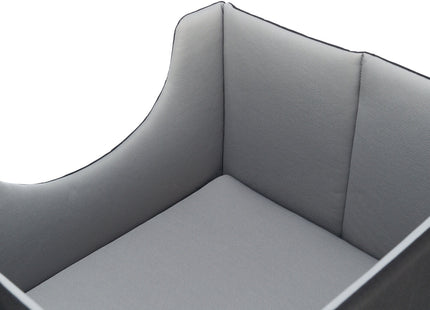 Bequemer Trixie Autositz in Schwarzgrau für unterwegs