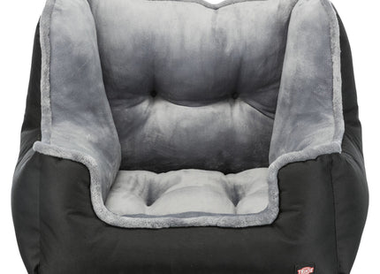 Bequemer Trixie Autositz in Schwarzgrau für unterwegs