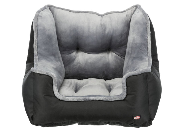 Bequemer Trixie Autositz in Schwarzgrau für unterwegs