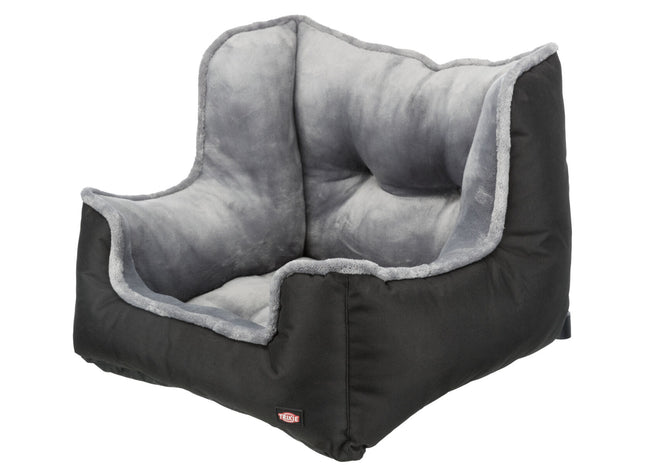 Bequemer Trixie Autositz in Schwarzgrau für unterwegs