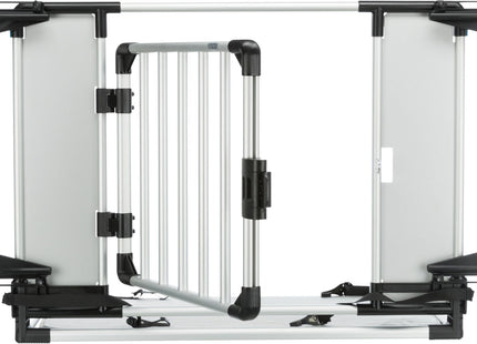 Schützendes Universal-Heckgitter in Silber-Schwarz von Trixie