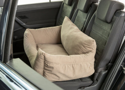 Trixie Autositz doppelt taupe – Hundesitz für zwei Hunde