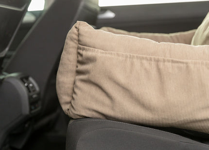 Trixie Autositz doppelt taupe – Hundesitz für zwei Hunde