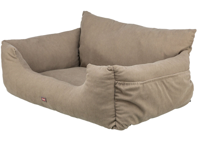 Trixie Autositz doppelt taupe – Hundesitz für zwei Hunde