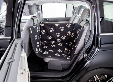 Schwarze/beige Auto-Schondecke mit Seitenwänden von Trixie