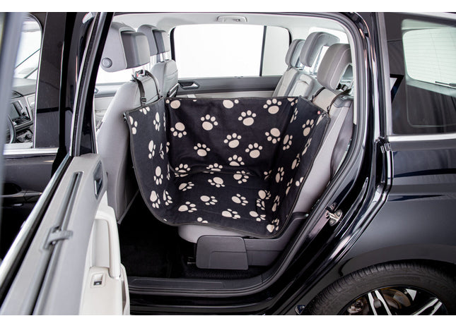 Schwarze/beige Auto-Schondecke mit Seitenwänden von Trixie