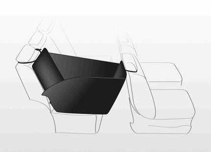 Schwarze/beige Auto-Schondecke mit Seitenwänden von Trixie