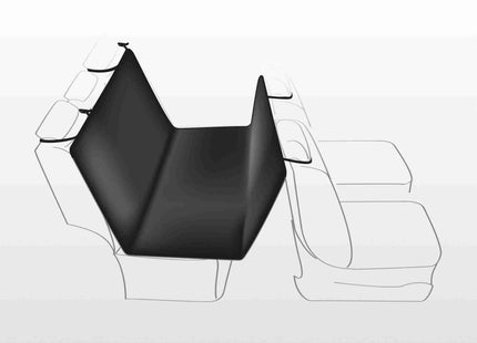 Schwarze und beige Trixie Auto Schondecke für Haustiere