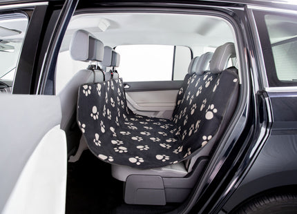 Schwarze und beige Trixie Auto Schondecke für Haustiere