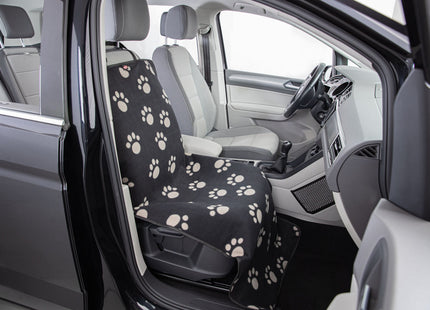 Schwarze und beige Trixie Auto Schondecke für Haustiere