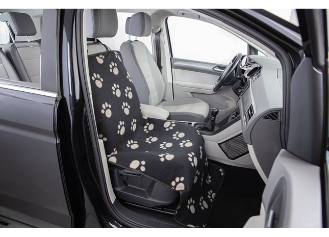 Schwarze und beige Trixie Auto Schondecke für Haustiere