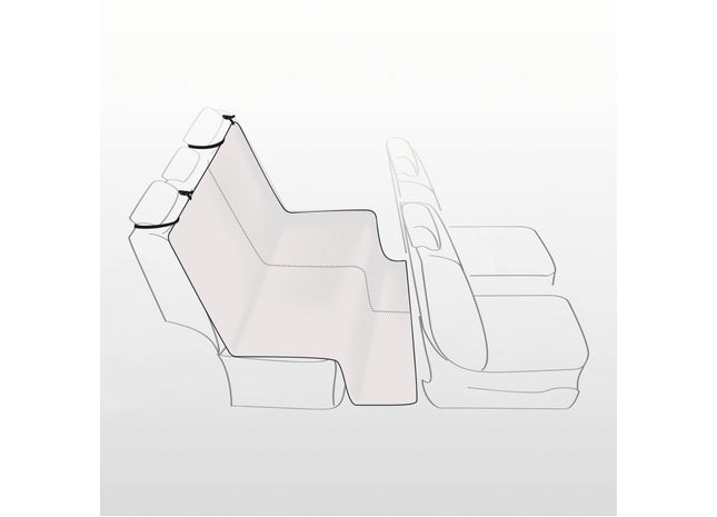 Schützende beige Autoschondecke von Trixie für Haustiere