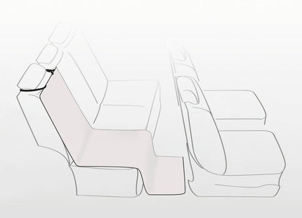 Schützende beige Autoschondecke von Trixie für Haustiere