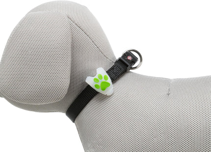 Stylischer weisser Trixie Flasher mit Motiv für Hunde