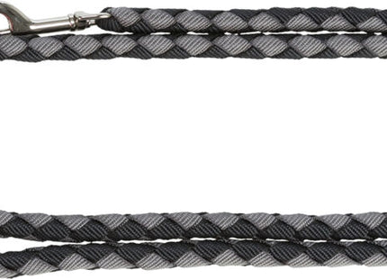 Trixie V-Leine Cavo - doppelte Hundeleine schwarz/silber