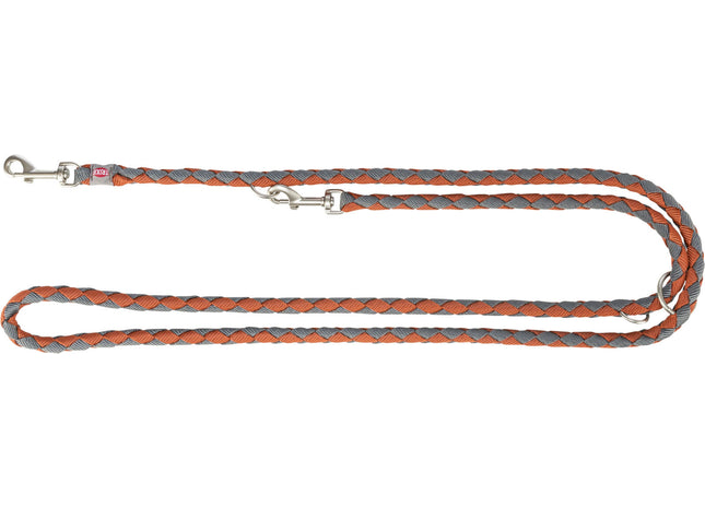 Trixie Cavo V-Leine – verstellbare rost/grafit Leine