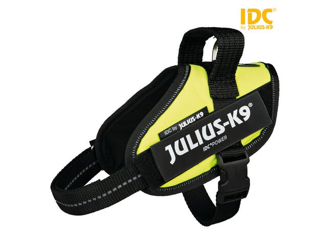 Sicher! Hier ist eine passende Bild-Alt-Text-Beschreibung für das Trixie Julius-K9 IDC Geschirr in Neongelb:

"Robustes Julius-K9 IDC Geschirr in auffällig