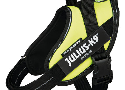 Sicher! Hier ist eine passende Bild-Alt-Text-Beschreibung für das Trixie Julius-K9 IDC Geschirr in Neongelb:

"Robustes Julius-K9 IDC Geschirr in auffällig